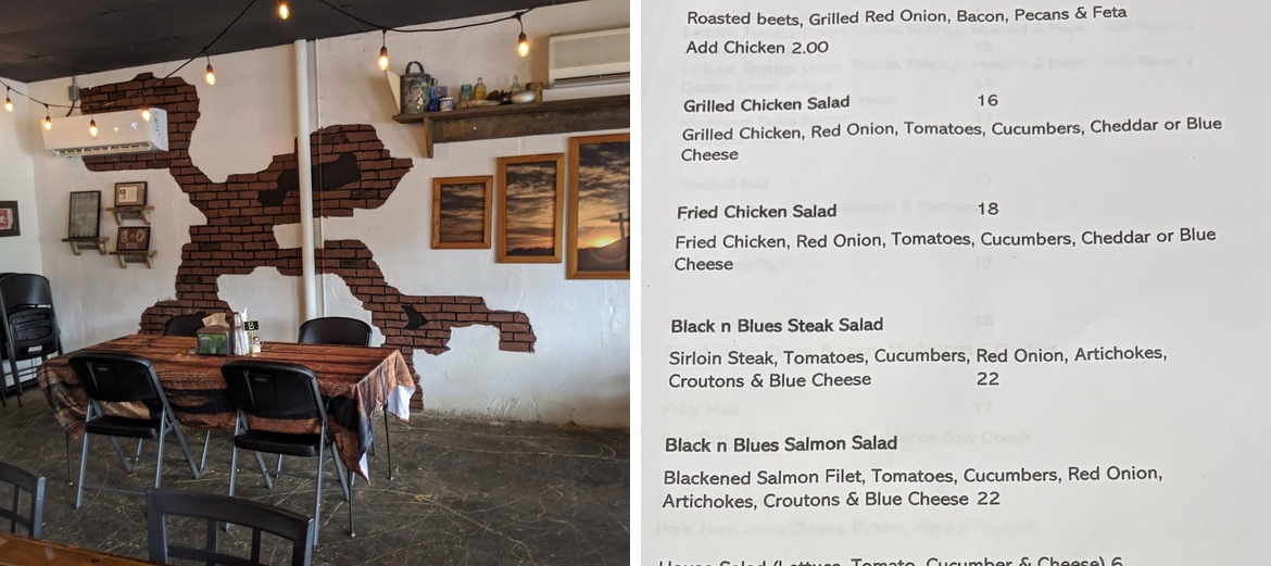 Flatwoods Cafe Menu