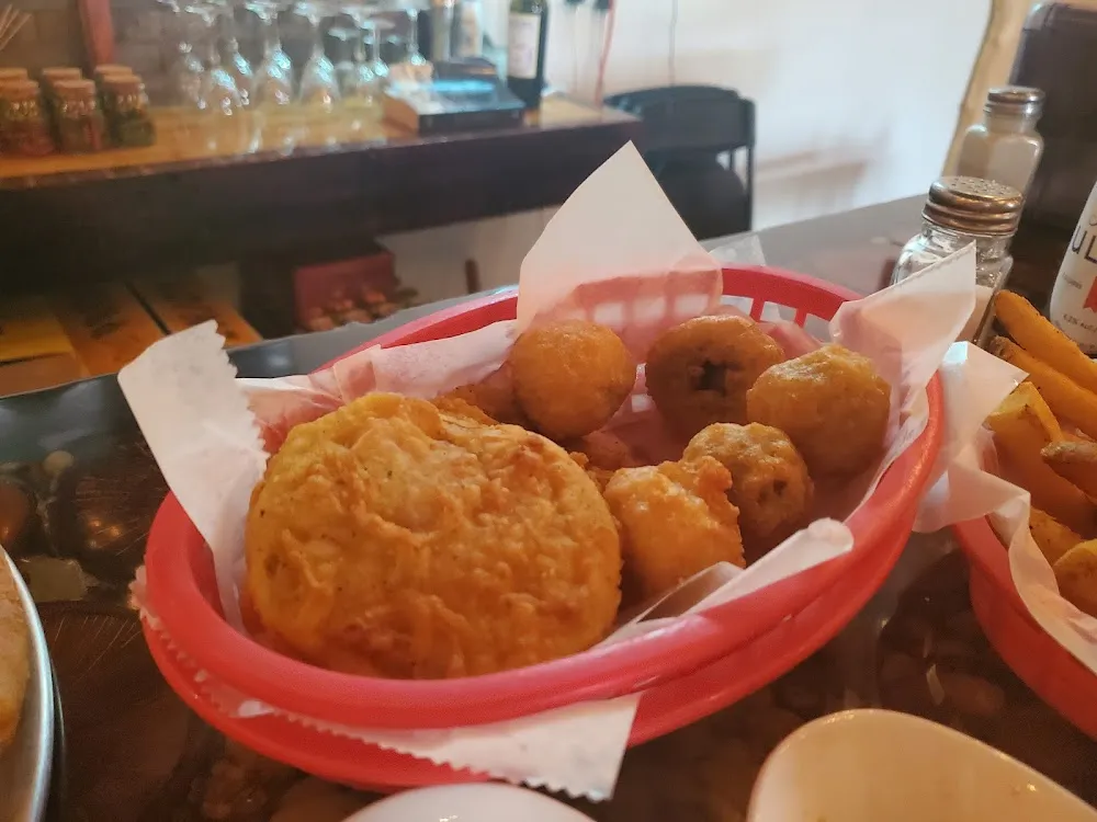 Fried Mushrooms and Fried Green Tomatoes