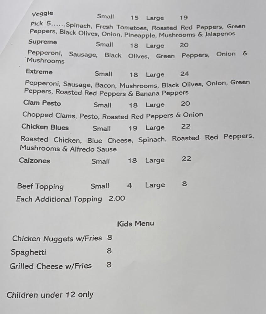 Flatwoods Cafe Menu image 1